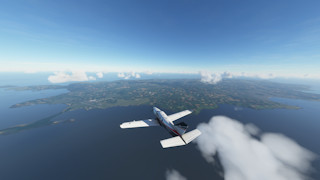 Over Isle Of Man Ronaldsway (EGNS) in the middle of the Irish Sea